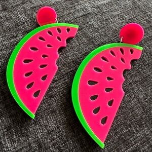 Ole.Watermelon Drop Earrings. One Size.
